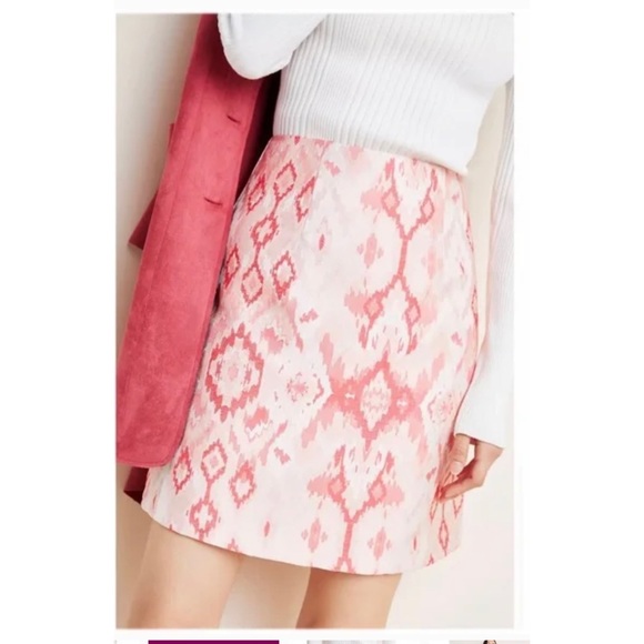 4x 👯‍♀️Host Pick⚡️Hutch (Anthropologie) Kasi Jacquard Mini Skirt - Picture 3 of 10